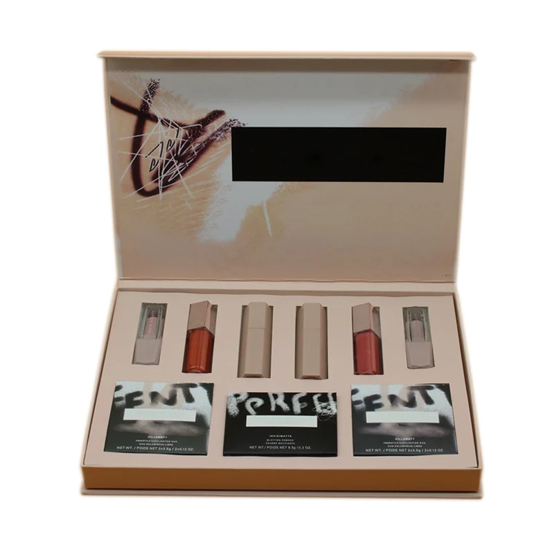 

9 in 1 Blush Highlighter Palette Makeup Set Blusher Eyeshadow Powder Pallete Lipstick Lipgloss Maquiagem Profissional Completa