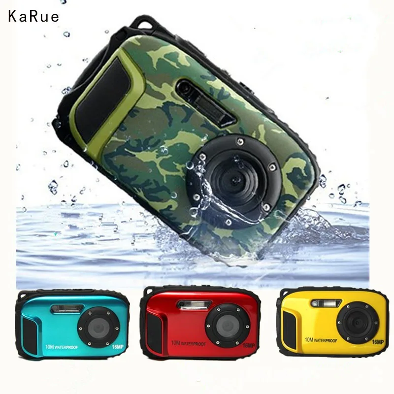 

KaRue Digital Camera IP68 10M Waterproof Camera Digital 16MP 2.7 inch Photo Camera 8x Zoom Anti-shake Video Camcorder