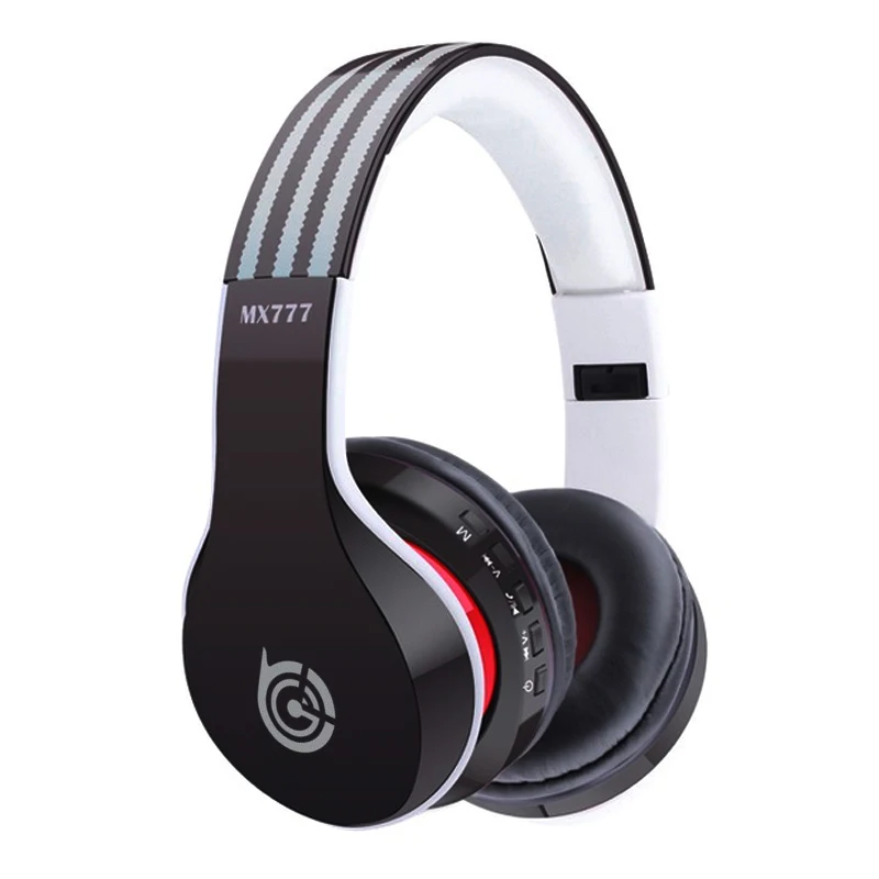 

New wireless headphone earphone bluetooth headset stereo Foldable earpiece with MIC Support Hands-free, MP3 TF Card, FM Radio