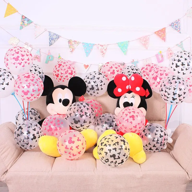 

10pcs/lot 12inch unicorn party mickey mouse balloons globos transparentes happy birthday balloon wedding party supplies globos