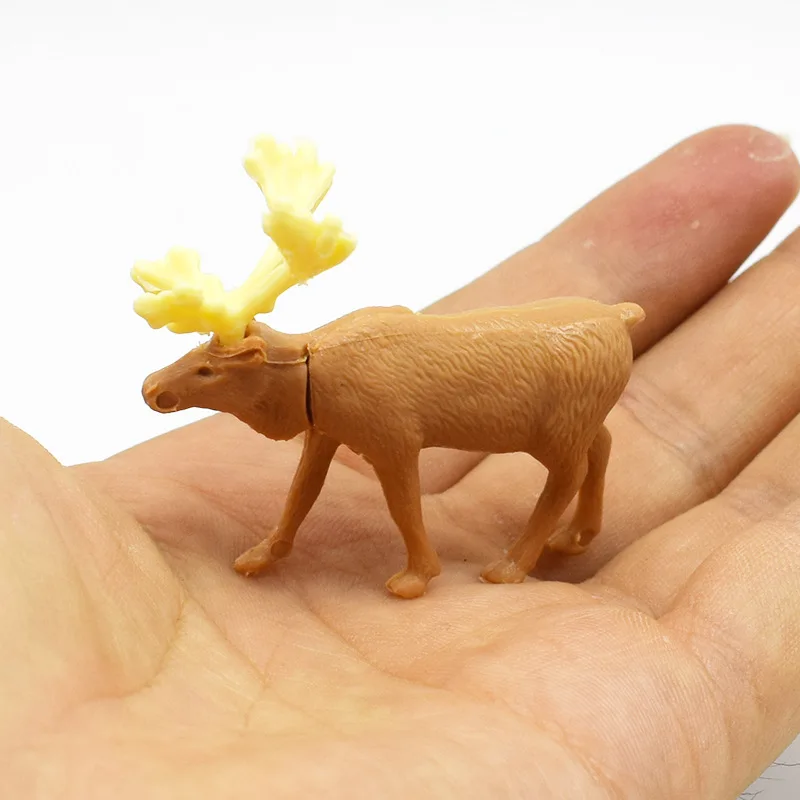 1PC Kids Elk Model Toys Christmas DIY Twisted Egg Decorations Elk Small