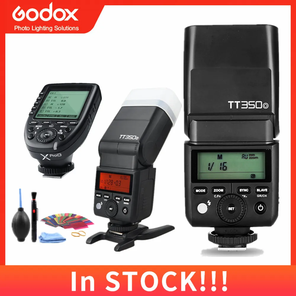 Godox Mini Speed lite TTL TT350O высокоскоростной 1/8000s GN36 + 2 4G беспроводной триггер для вспышки