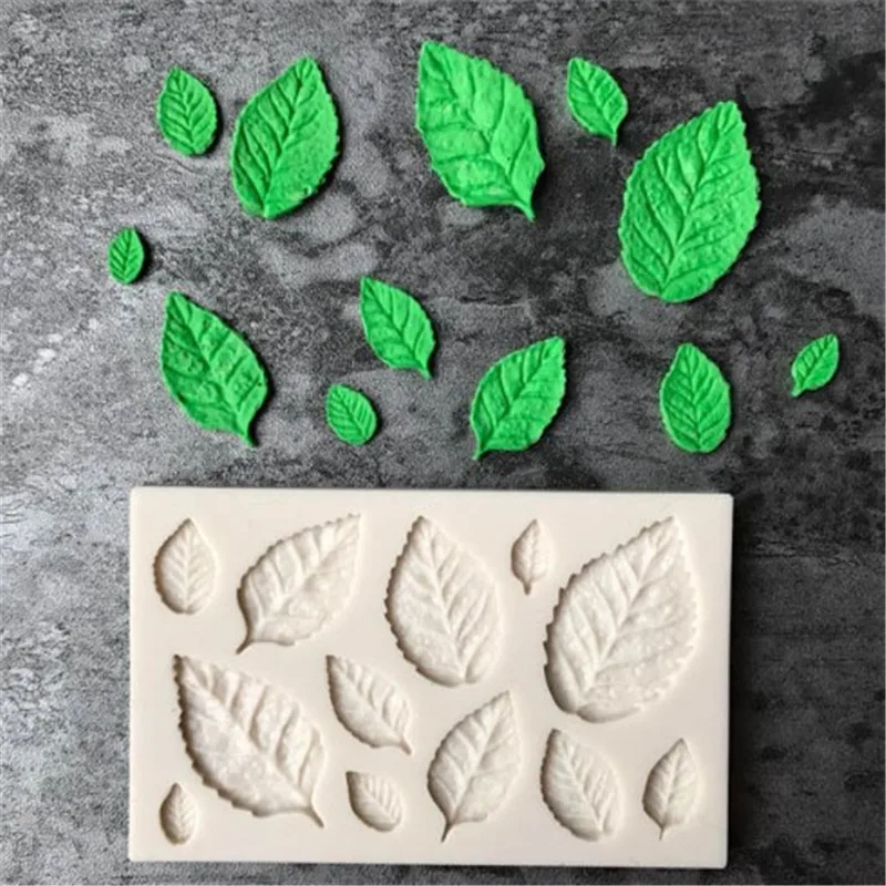 

1PC Silicone Mold Tree Leaf Tree Shape Baking Pan Cake Decorating Tools Chocolate Soap Mold Cake Stencils DIY Direct Selling