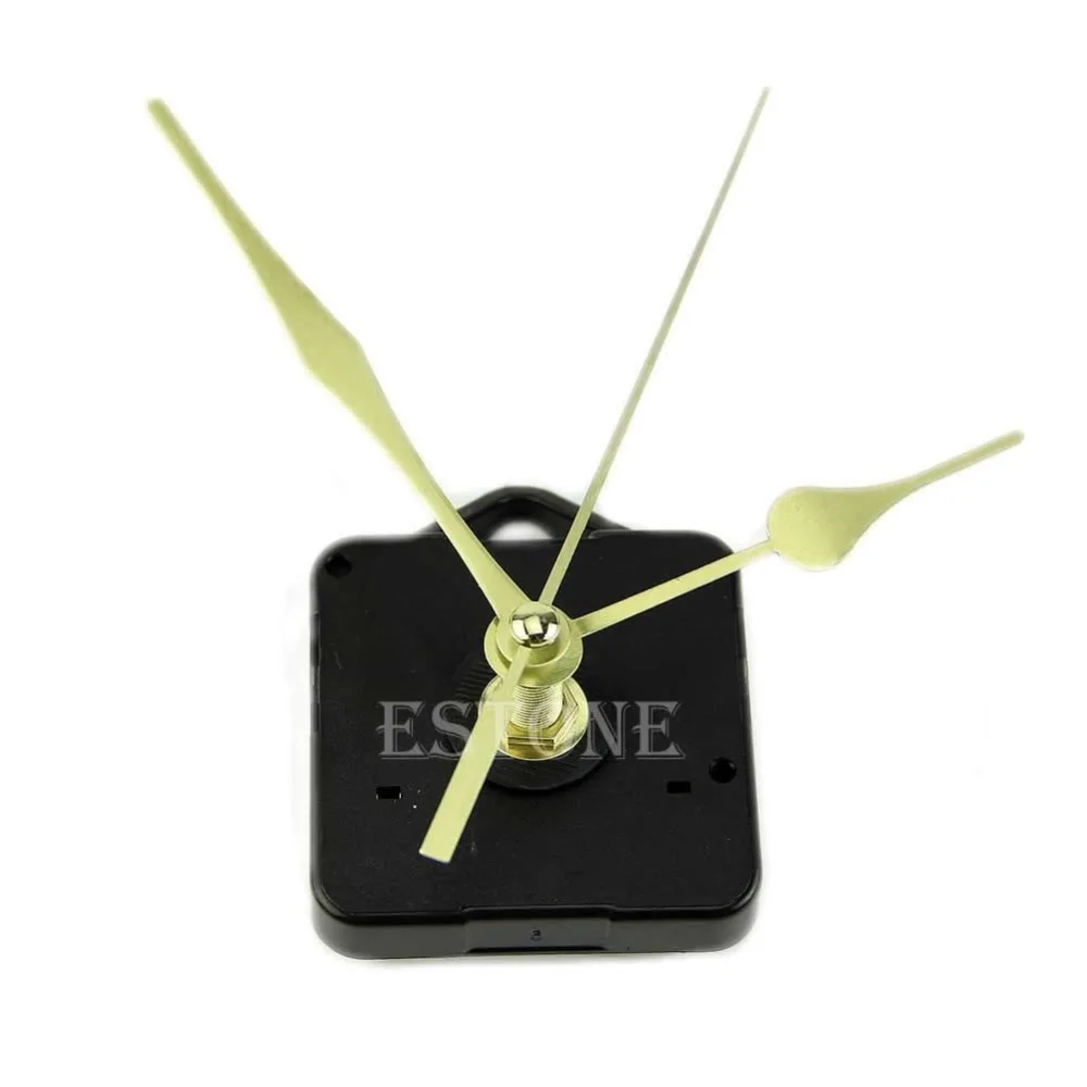 

Quartz Clock Movement Mechanism Long Spindle Gold Hand Kit Z07 Drop Shipping