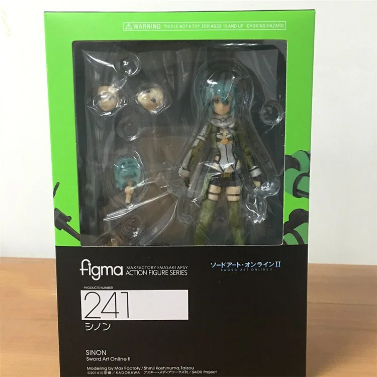 Аниме Figma 264 Sword Art Online II kiito ALO ver. Aloverer Kirigaya Kazuto ПВХ фигурка Коллекционная модель игрушки 14 см - Цвет: Figma 241 Inbox