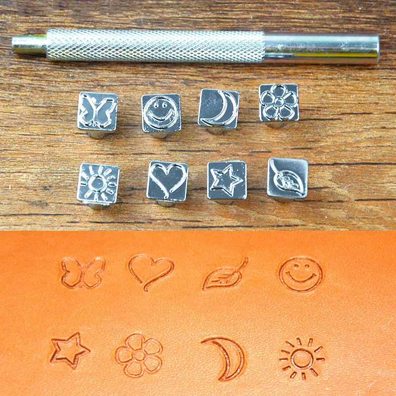 DIY Leather Puncher Tools Letter Stamp Tool Uppercase Capital Letters 26 Alphabet Craft Stamps Working Saddle 3.5 7mm|saddle|saddle leather |
