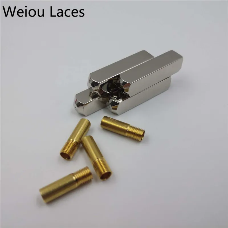 Weiou 4 шт./1 комплект 6*6*25 мм роскошные прямоугольные зеркальные металлические