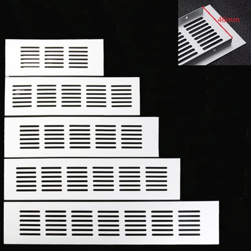 4 шт./лот 60 мм Ширина алюминиевая вентиляционная решетка вентилятора решетка для шкафа шкаф для обуви Кондиционер