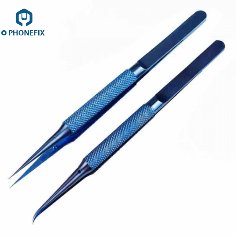 PHONEFIX Precision Titanium Alloy Fly Line Fingerprint Repair Tweezers Copper Link Wire Repair Tool For Mobile Phone Repair PHONEFIX Precision Titanium Alloy Fly Line Fingerprint Repair Tweezers Copper Link Wire Repair Tool For Mobile Phone Repair