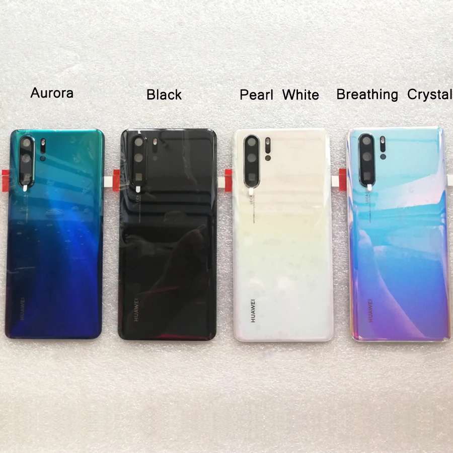 Оригинальная Задняя стеклянная крышка для huawei P30 Pro P30pro корпус батарея задняя дверь запасные части+ клей+ камера вспышка объектив VOG