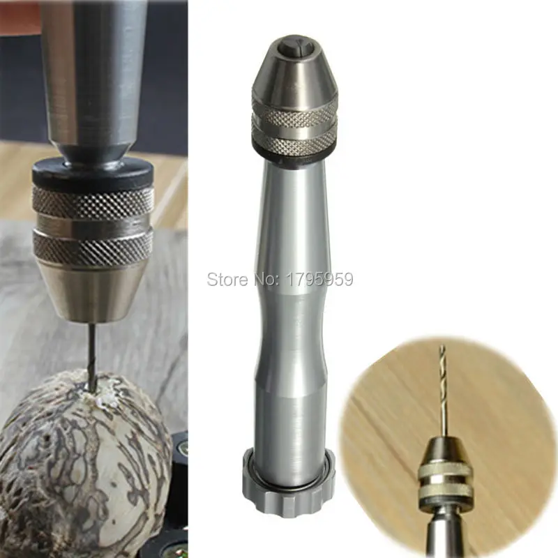 Mini Micro Aluminium Alloy Hand Drill Drilling With Keyless Chuck Reamer Hand Twist Drill