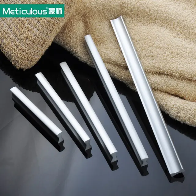 Best Price Meticulous Aluminum door handle matte Kitchen dresser handles Cabinet drawer Knob modern Furniture cupboard knobs 192mm 2pcs Best Price Meticulous Aluminum door handle matte Kitchen dresser handles Cabinet drawer Knob modern Furniture cupboard knobs 192mm 2pcs