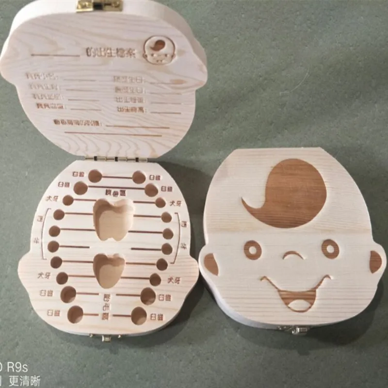 Montessori Educational Toys Wooden Box for Baby Teech Lanugo Umbilical Cord Collection Toddler Anniversary New Year Gift Russian (5)