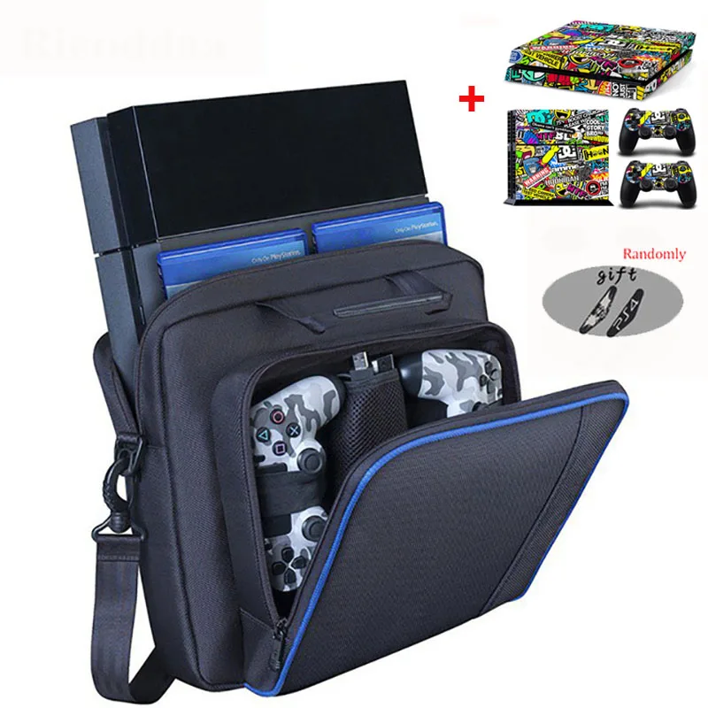 Большая Дорожная сумка для хранения для PS4/тонкая защитная наплечная сумка, сумка-консоль для sony Playstion 4, игровая консоль, сумка - Цвет: 2
