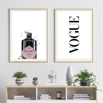 

Cuadros Decoration Posters And Prints Vogue Poster Canvas Painting Letter Wall Pop Art Pictures For Living Room decoration Home