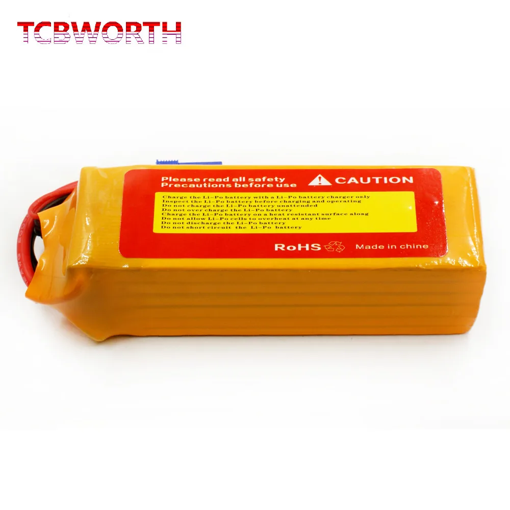 TCBWORTH 6S 22,2 V 4500mAh 60C RC батарея для вертолета для РУ самолет квадротор Акку автомобильный аккумулятор для грузовика LiPo 22,2 V Max 120C