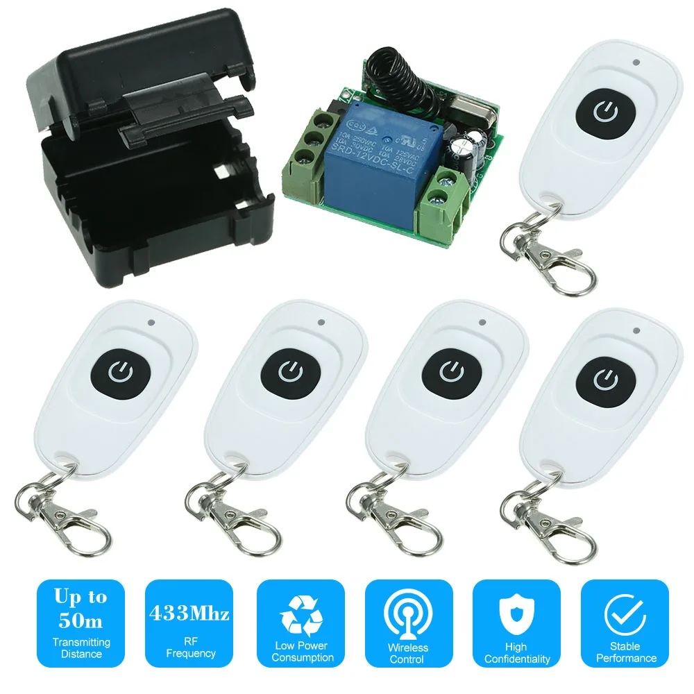 

433MHz RF Wireless Remote Control Switch Transmitter Remote Controls For Household Appliances Electronic Lock Control System