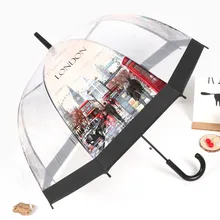 Европейский стиль зонтик здание уличный вид прозрачный зонтик экологически чистый утолщенный Аполлон птичья клетка зонтик