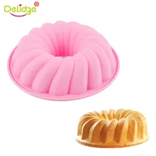 Delidge 1 шт. спиральная силиконовая форма для торта противень для выпечки 3D помадка шоколадный хлеб помадка для кекса форма для торта инструмент для выпечки кухни