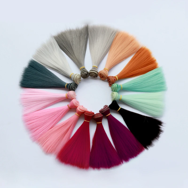 Msiredoll bjd wig 15*100CM or 20*100CM or 25*100CM doll hair for 1/3 1/4 1/6  straight hair doll hair bjd wig diy Free shipping