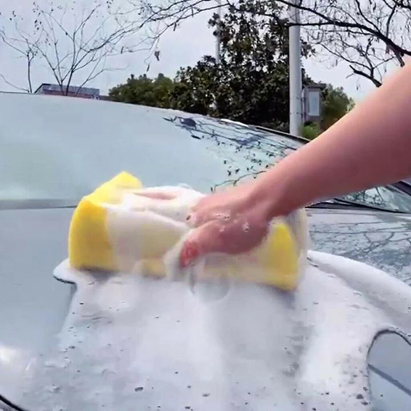 1 шт. Коралловая Автомобильная губка для мытья моющая губка блок сотовая ткань для чистки автомобиля аксессуары для автомобиля