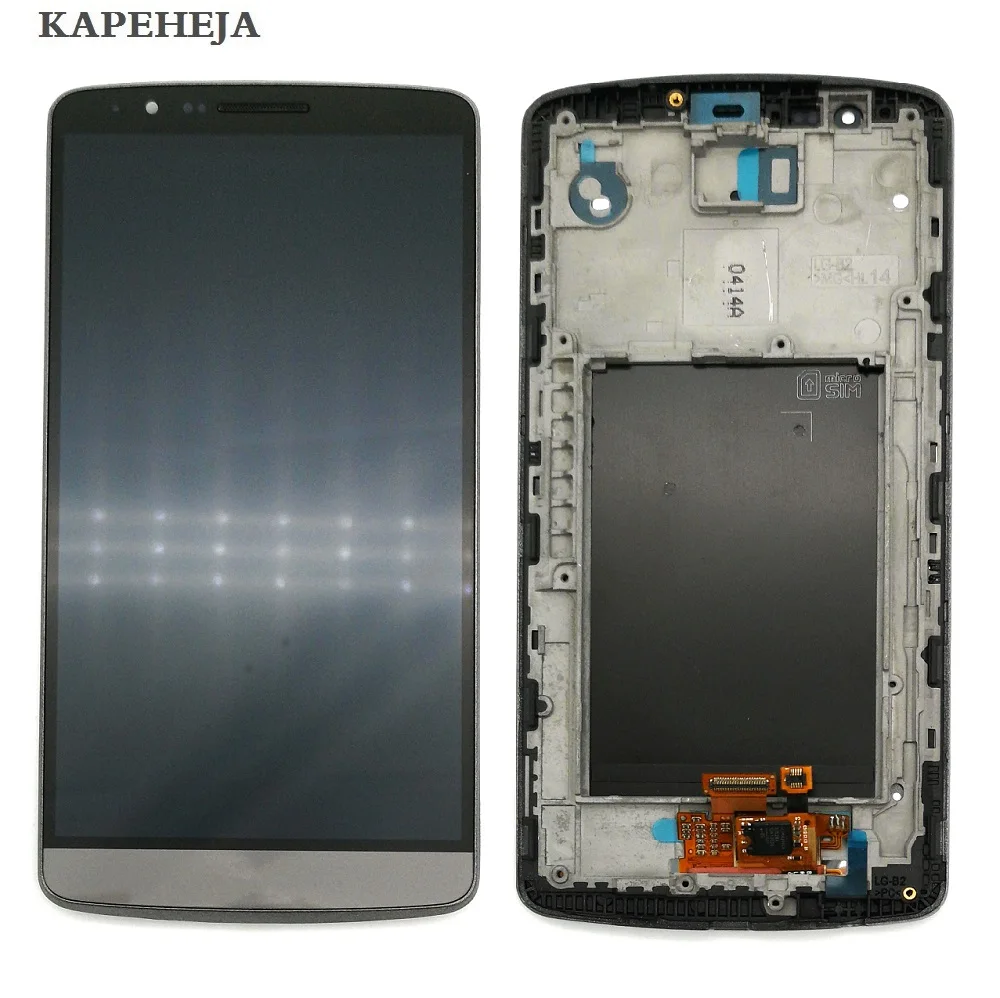 5.5&quot For LG G3 D850 D851 D855 LCD Display Touch Screen Digitizer Assembly with Bezel Frame 12% off 5 pieces or more | Мобильные