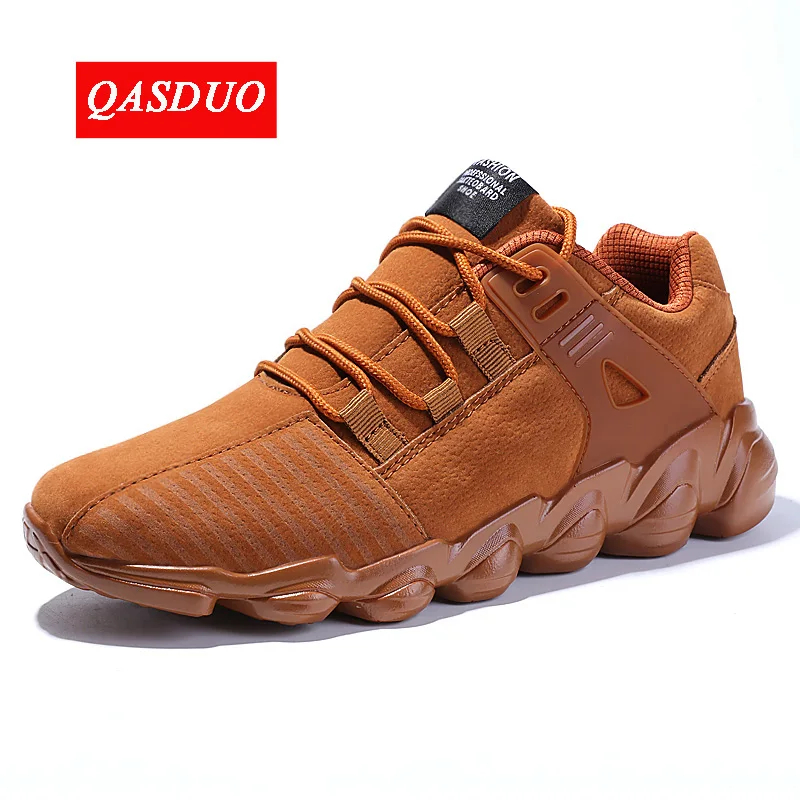 QASDUO Hot selling fashion Casual Shoes For Men comfortable shoes autumn/winter warm casual Male Shoes moccasins Flat shoes