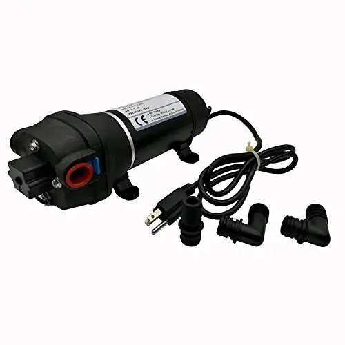 110V Self Priming Diaphragm On Demand RV Water Pump 17L/min 4.5GPM