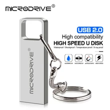 Водонепроницаемый USB 2,0 флеш-накопитель металлический USB флеш-накопитель 128 Гб 64 ГБ 32 ГБ 16 ГБ usb флеш-накопитель 8 ГБ 4 ГБ высокоскоростной u-диск