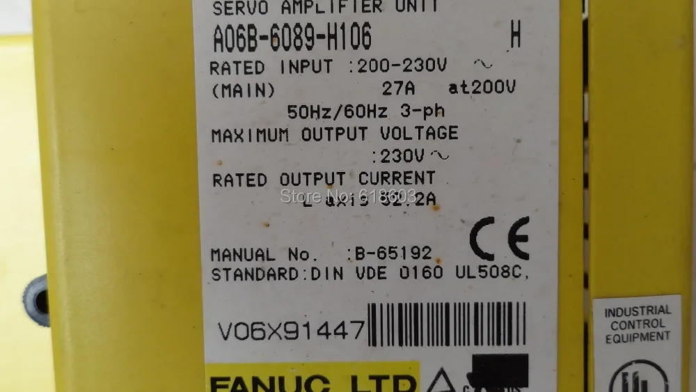 FANUC AC сервопривод усилитель привода uint A06B-6089-H106