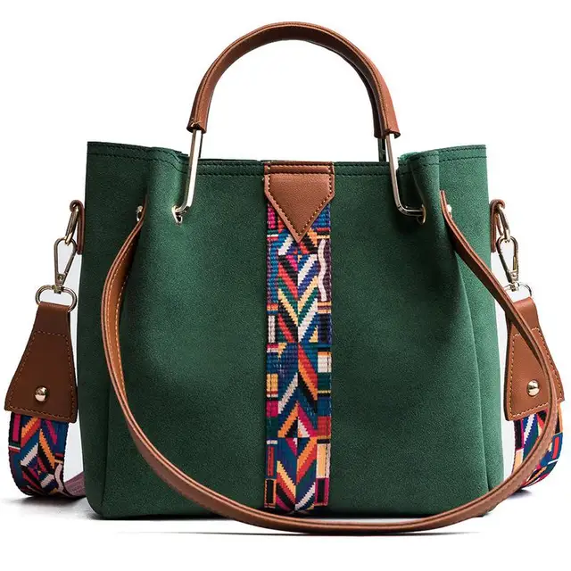 Luxury Brand Designer Bucket Bag Women PU Leather Shoulder bag Wide ...
