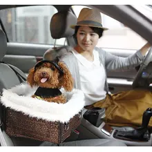 Осенне-зимняя теплая сумка для переноски домашних собак на автомобильное сиденье, сумка для щенков, кошек, сумка для путешествий на открытом воздухе, сумка для домашних животных для автомобиля