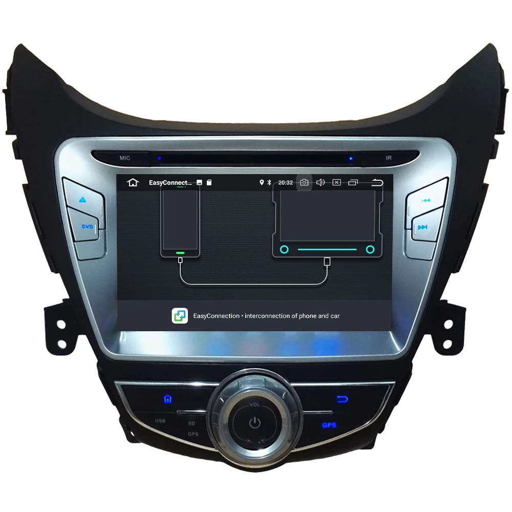 Flash Deal KLYDE 8" 4G Android 9.0 Octa Core PX5 4GB RAM 32GB ROM Car DVD Multimedia Player Radio For Hyundai Elantra Avante I35 2010-2013 2