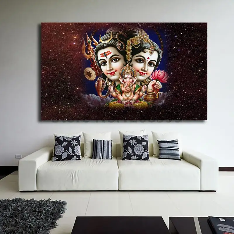 Online Shop Lord Shiva Parvati Ganesha Animated Wallpaper Canvas Online Shop Lord Shiva Parvati Ganesha Animated Wallpaper Canvas