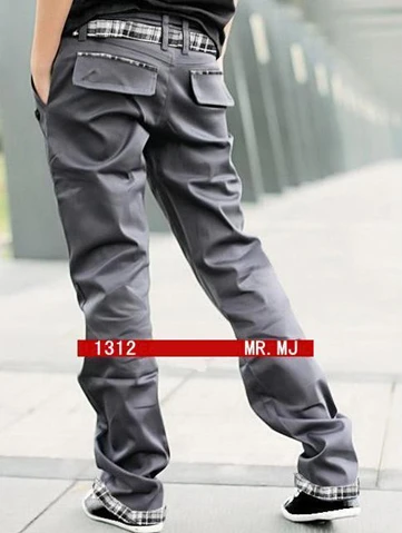 Упражнения Брюки для девочек, горячая мода Slim Fit Для мужчин S Повседневные штаны для мужчин Дизайн Бизнес Для мужчин Мотобрюки высококачественные хлопковые брюки Размеры xxxl - Цвет: grey