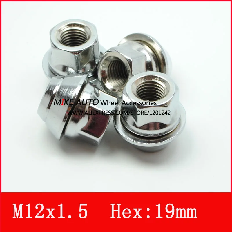 4 шт открыт M12x1.5 резец сверхтвердый PCD колесная гайка HEX19 Нью-Йорк(3/") для Ford Mondeo Focus VOLVO S40