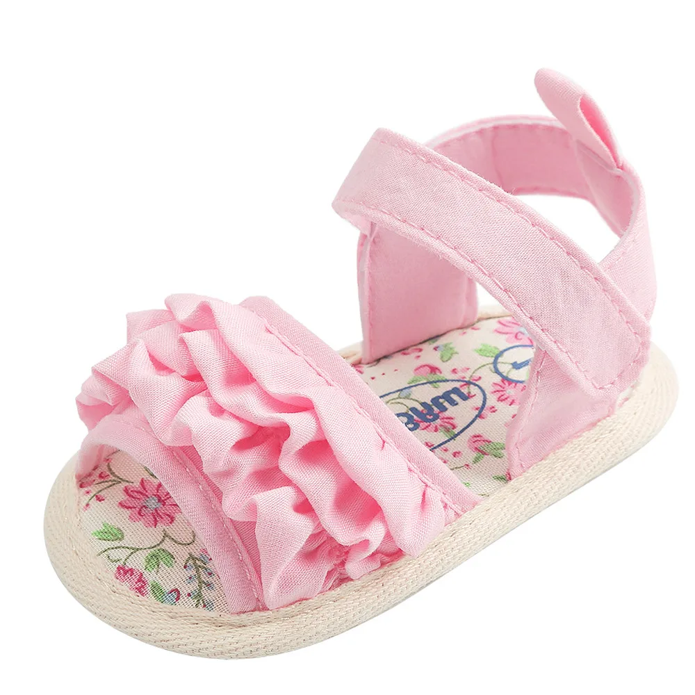 

2019 Low Price Loss Sale Baby Flower Sandals Shoe Casual Shoes Sneaker Anti-slip Soft Sole Toddler Shoes 5.29