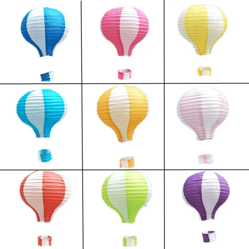 

12 Inch 30cm Christmas Hanging Paper Lanterns Hot Air Balloon Paper Lanterns Birthday Party Decor Lamp Wedding Festival Supplies
