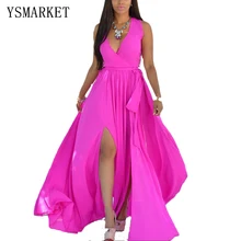 Летнее шифоновое пляжное платье-туника, женское однотонное платье флуоресцентного цвета, Женская свободная накидка с высокой талией Q0498