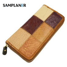 

Genuine Leather Mosaic Women's Clutch Bags 2017 High Quility Fashion Chain Large Capacity Day Female Handbag For Free Shipping