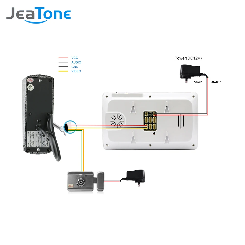 JeaTone 4 ''HD проводной видеодомофон комплект ИК камеры ночного видения дверной