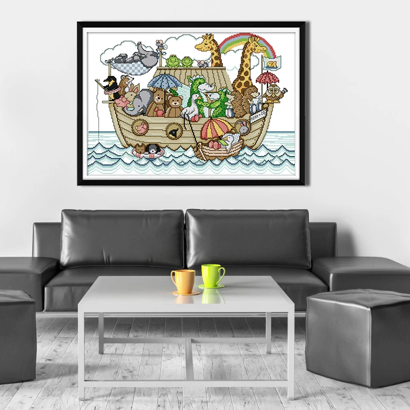 Набор для рукоделия Noah's Ark 11CT 14CT DMC хлопковая нить вышивка крестиком