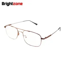 Новое поступление, полный обод, пилот стиль, титановый сплав, двойной гибкий висок, очки по рецепту, оптические очки, мужские оправы для очков