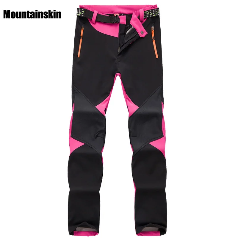 Inverno para Mulheres Esportes ao ar Velo Softshell Calças Térmicas Livre Marca Roupas Caminhadas Trekking Esqui Acampamento Feminino Va095