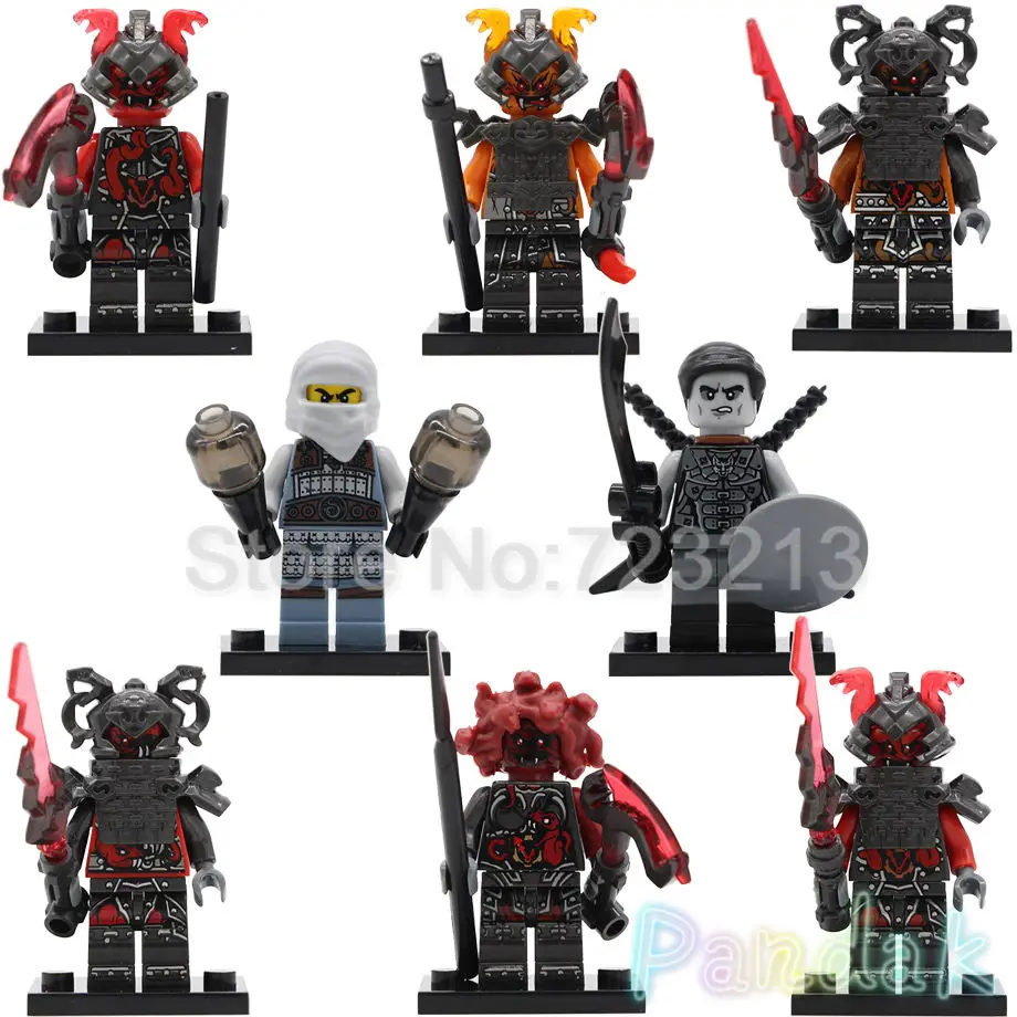 

Ninja Block Single Sale ASH NEURO The Wei Vermin Evil Snake Figure Sensei PG8055 Building Blocks Set Model Bricks Toys