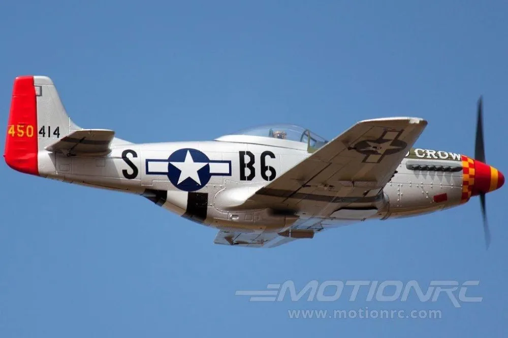 Радиоуправляемый самолет Warbird Freewing P51 2 лезвия старый ворона спортивная версия|plane