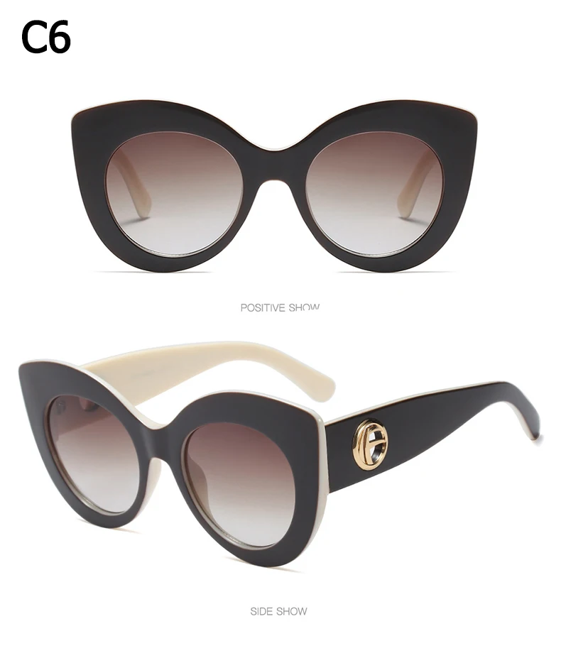 JackJad модный градиентный стильный с кошачьим глазом солнцезащитные очки UV400 Женские винтажные классические брендовые дизайнерские солнцезащитные очки Oculos De Sol 95133