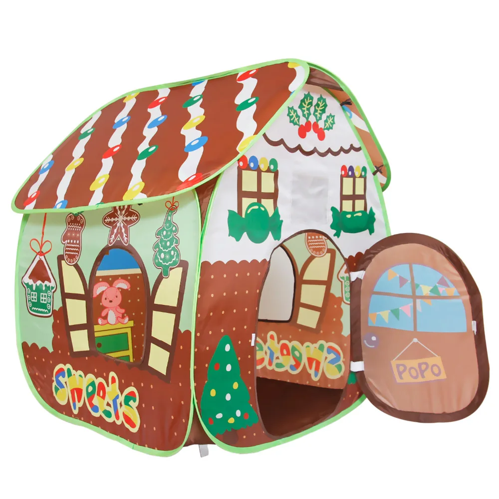 Kids Toy Tent Pop Up Bakery Playhouse For Children Play Ball Indoor And 