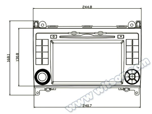 Clearance 7" Android 8.0 Oreo OS Car DVD Multimedia GPS Radio for Mercedes-Benz Sprinter 2006+ & Viano 2006+ & B-Class W245 2005-2012 2