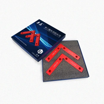 

2pcs 90 Degree Positioning Squares Right Angle Clamps Woodworking Carpenter Tool 120x120mm L Block Square Aluminium Alloy New